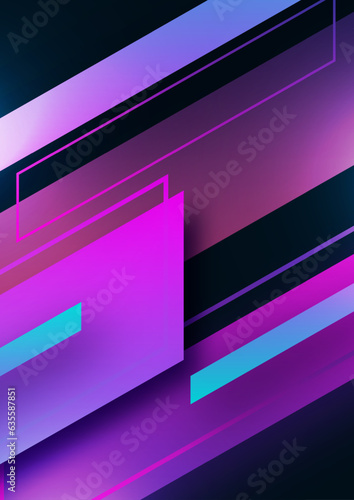 Modern abstract geometric background. Colorful tilted rectangles. Place for text. Corporate design. Vector