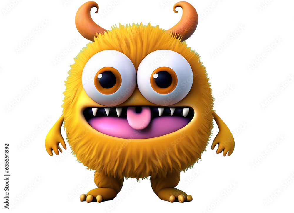 Naklejka premium 3d animal monster