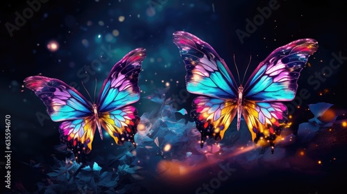 Shimmering butterflies. © Kanisorn