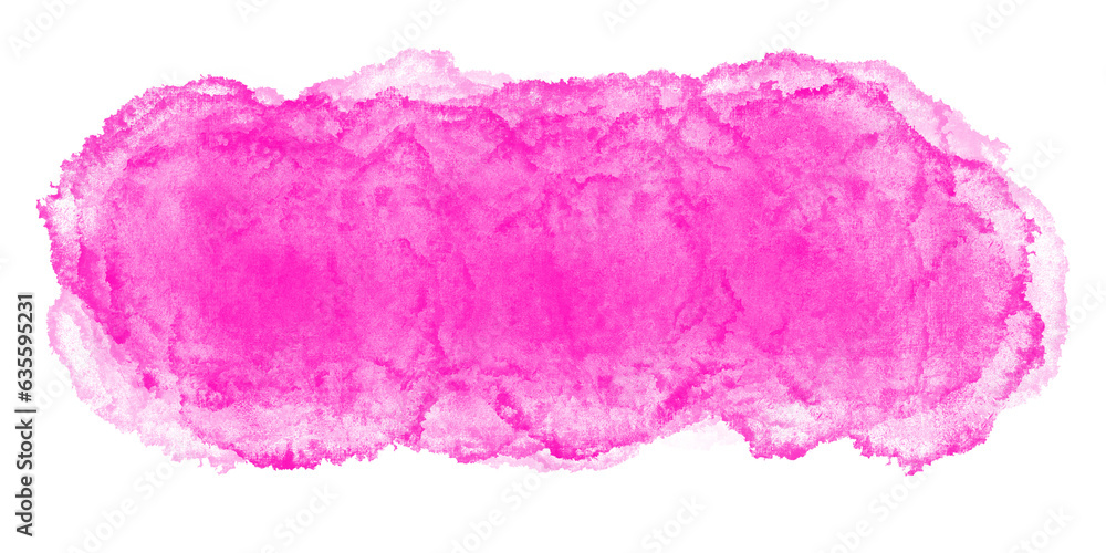 Pink watercolor horizontal brush stroke.