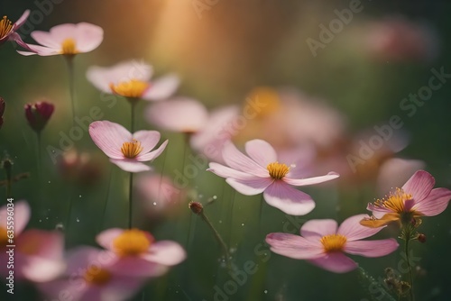 pink and white flowers