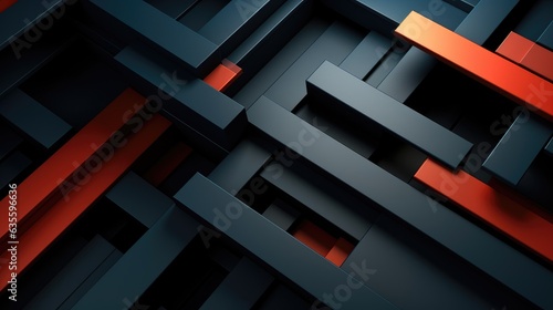 Abstract 3d background with intersecting straight lines