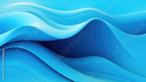 Abstract Volumetric Blue Background