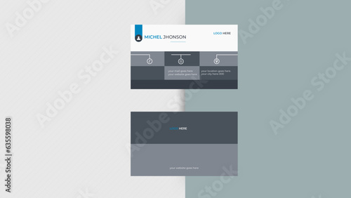 Modern Business Card - Creative and Clean Business Card Template. Clean professional business card template. Vector business card template. Vector illustration design. 