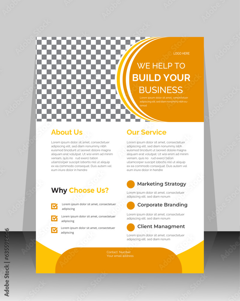 Corporate Business flyer template vector design
