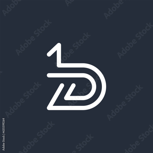 Letter B logo design icon vector with modern style