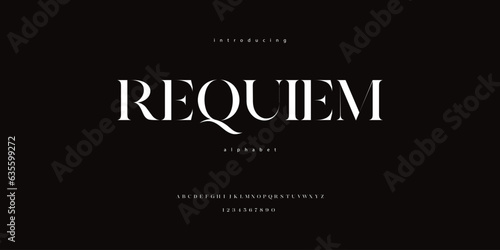 Elegant Serif Ligature Alphabet Font Typeface