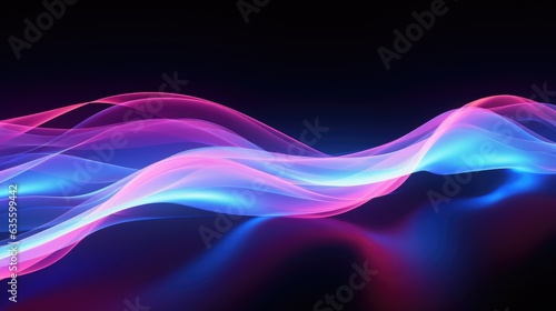 Stream of Glowing Lines Background