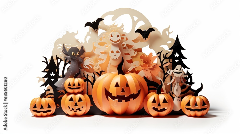 Halloween Illustration. Ai generated Halloween Illustration. Ai generated
