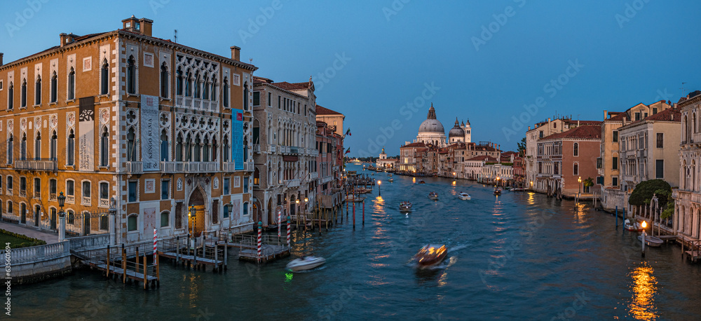 Venedig Blick von der Ponte dell`Accademia - obrazy, fototapety, plakaty 