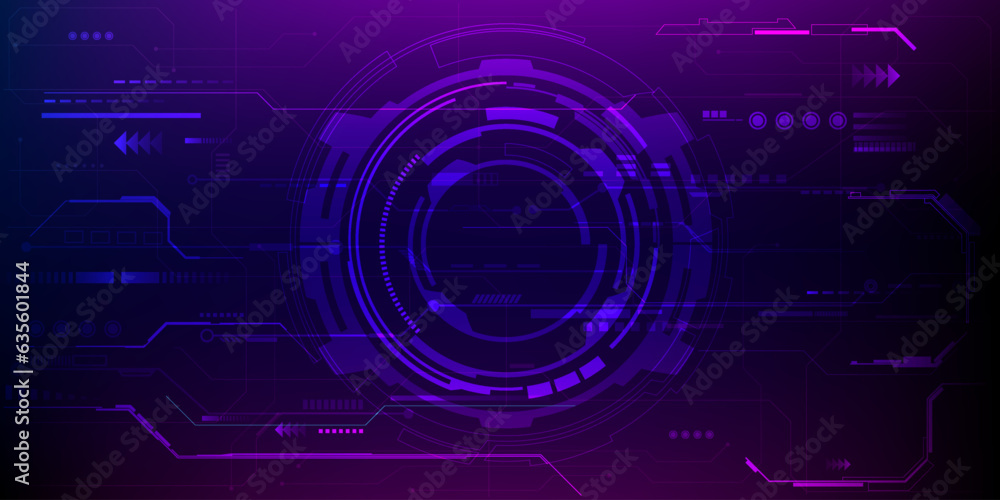 Abstract blue and purple futuristic digital technology and digital future tech background.Vector illustrations. Abstract blue and purple futuristic digital technology and digital future tech background.Vector illustrations.