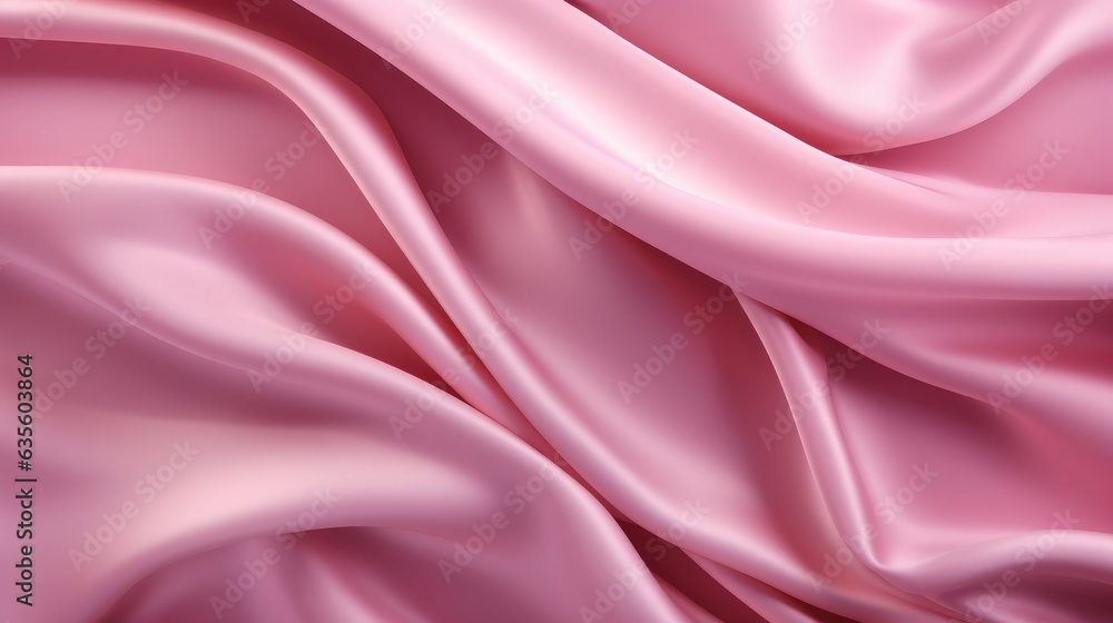Waves of pink satin fabric Waves of pink satin fabric