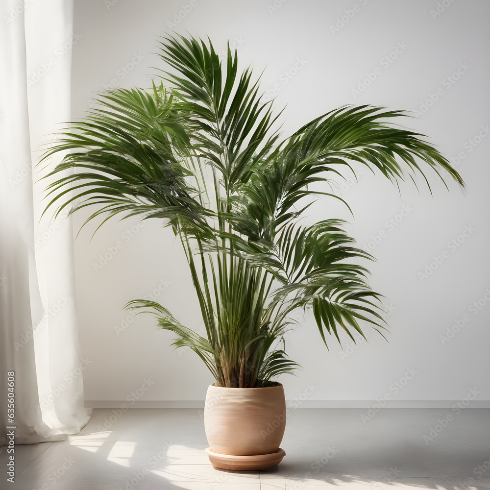 lady palm in a pot. Generative AI
lady palm in a pot. Generative AI