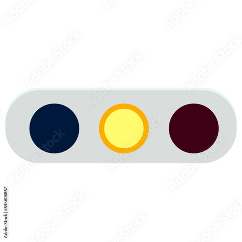 信号機のイラスト素材　ベクター