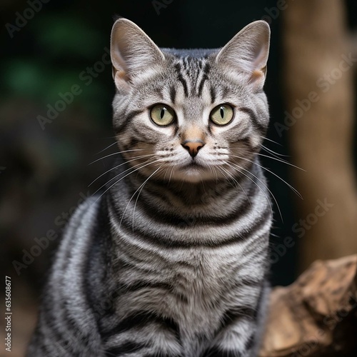 American Shorthair cat © PNG River Gfx