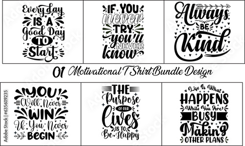 Konstfotografi 01 Motivational T-shirt Bundle Design Template