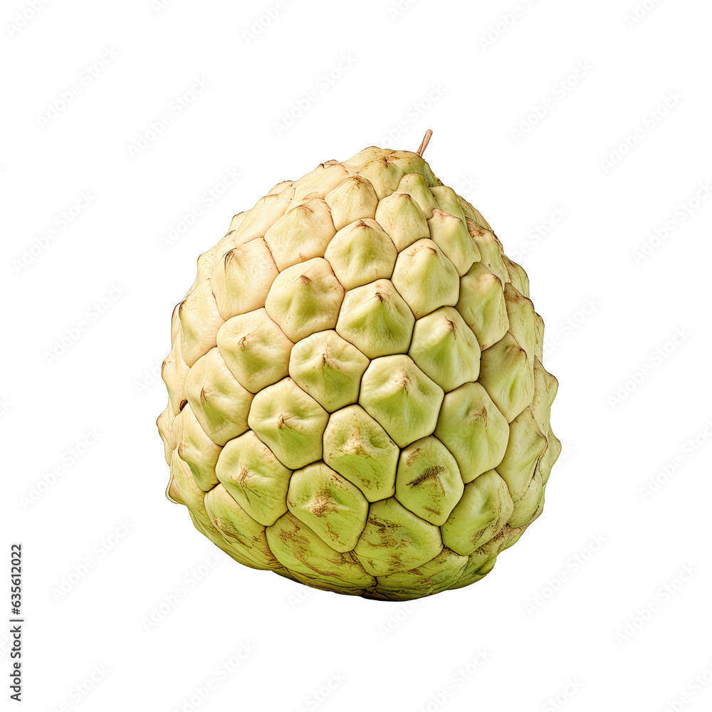 Custard apple isolated on transparent background Custard apple isolated on transparent background