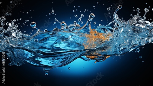 Generative AI. Water splash