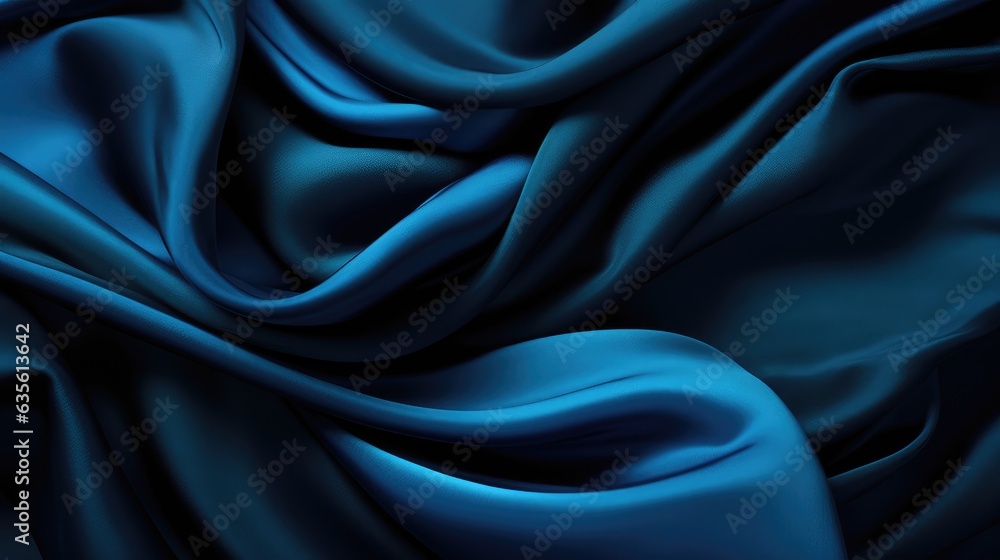 Obraz premium Blue-black silk