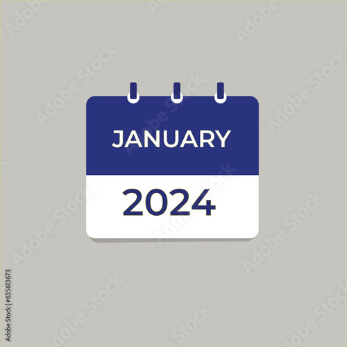 january 2024  Calendar icon