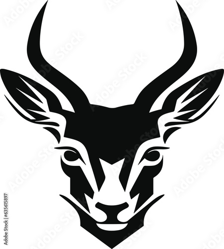 Deer logo design for poster or t shart design background 