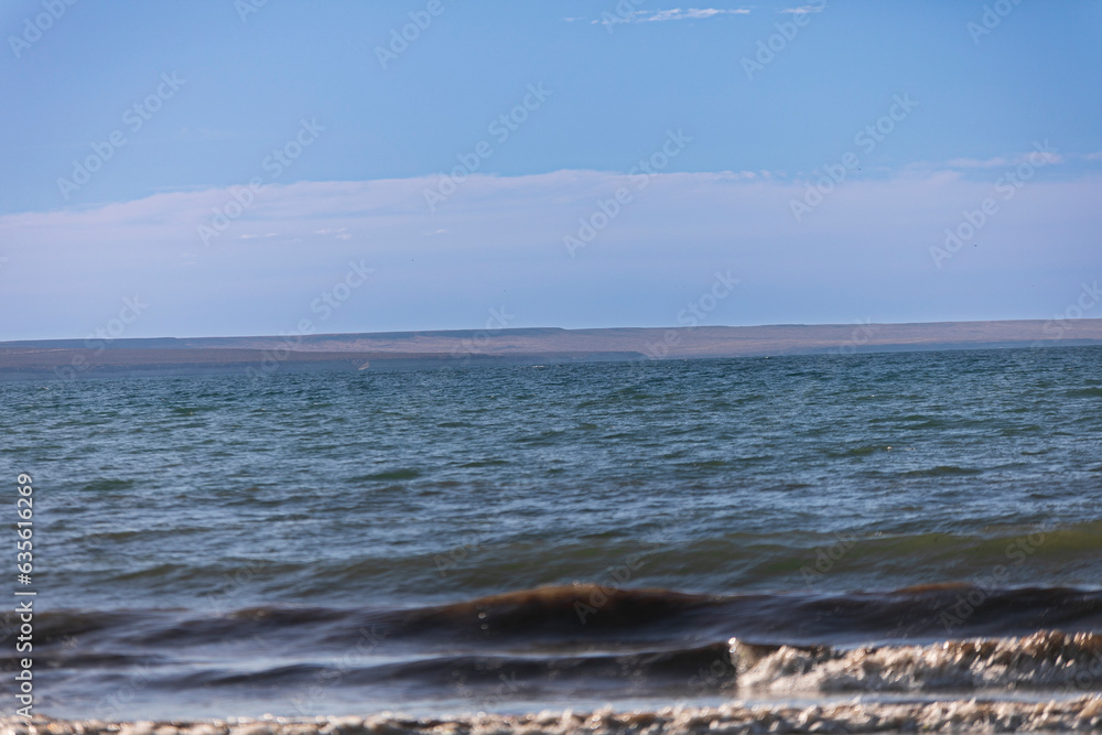 Blue ocean at Penísula de Valdés, Patagonia Argentina