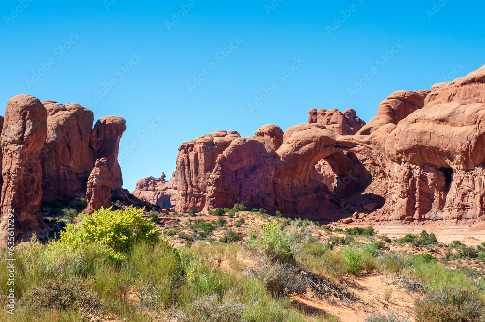 a landscape photograph taken in Arches National Park a landscape photograph taken in Arches National Park