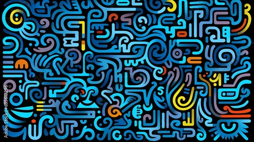 Generative AI. Abstract background