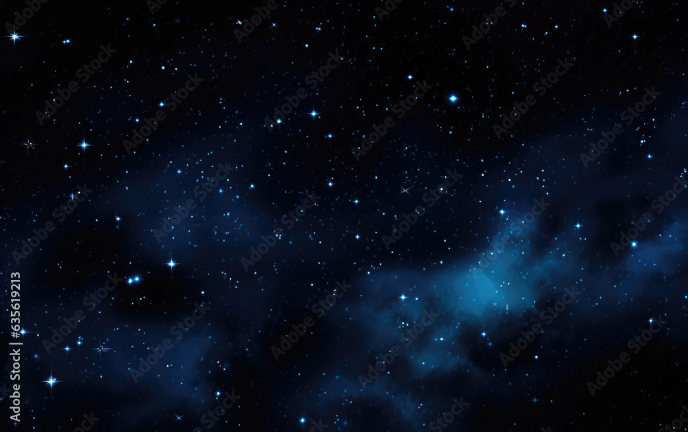 Obraz premium Galactic Grace: Illuminated Night Constellations