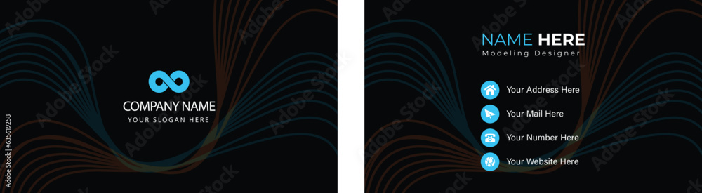 Naklejka premium Professional Identity Card Vector Contemporary and Free