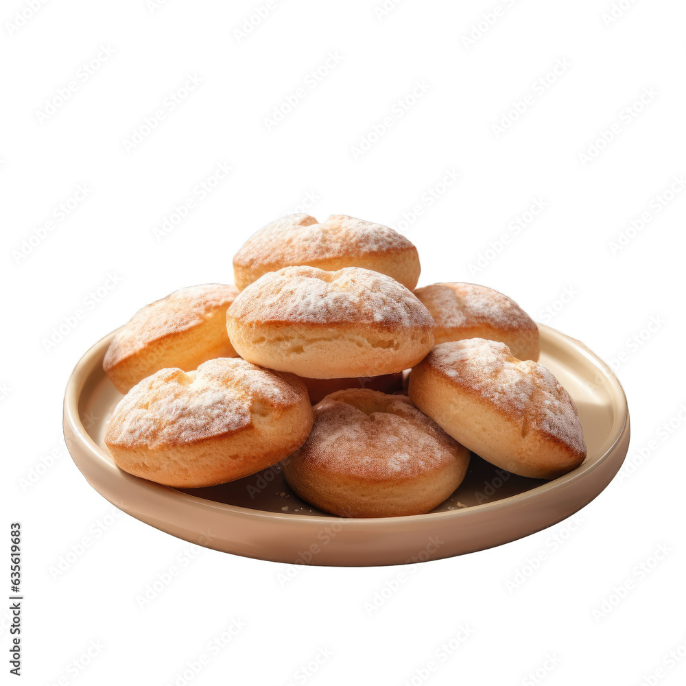 Almond cakes made from almonds sugar and egg whites on a transparent background Almond cakes made from almonds sugar and egg whites on a transparent background
