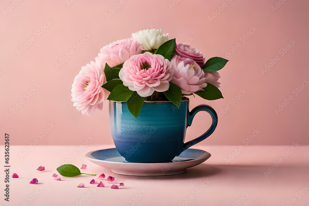 pink tulips in a cup pink tulips in a cup