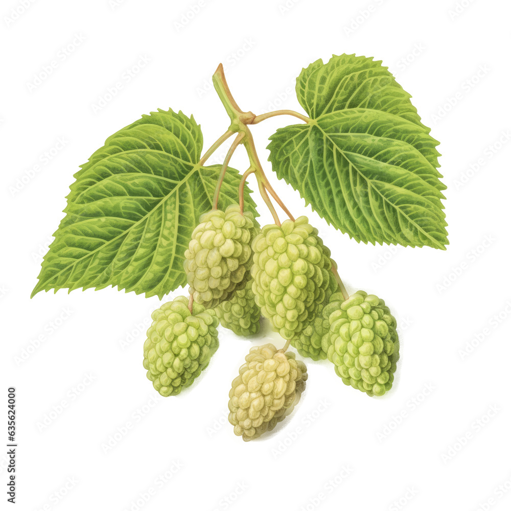 White Mulberry , Isolated On Transparent, PNG White Mulberry , Isolated On Transparent, PNG
