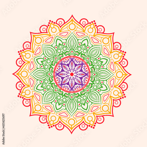 Beautiful mandala ornament design with geometric circle element made in vector Realistic Luxury mandala background beautiful mandala design illustration