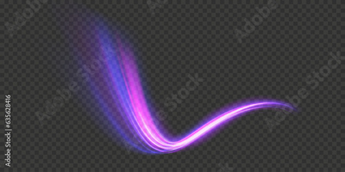 Neon color glowing lines background, high-speed light trails effect.