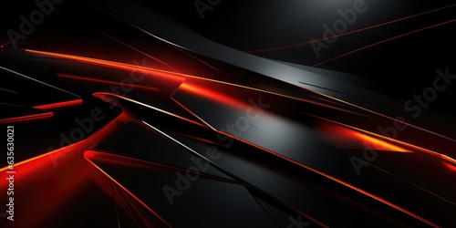 Abstract Background With Red Lines On Dark Background