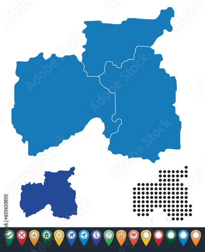 Set maps of Central Transdanubia province