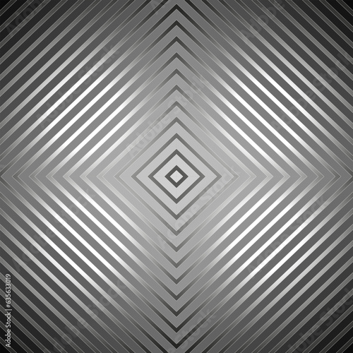 Vector abstract geometric pattern in the form of metal quadrangles on a gray background