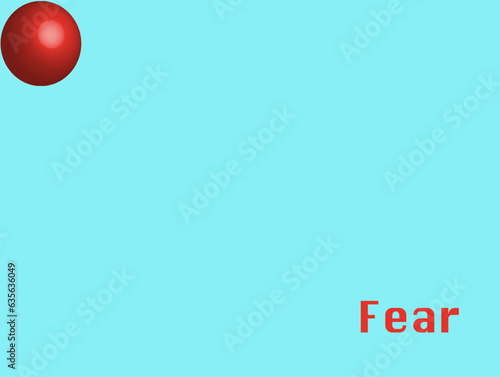 Fear, abstract Illustration