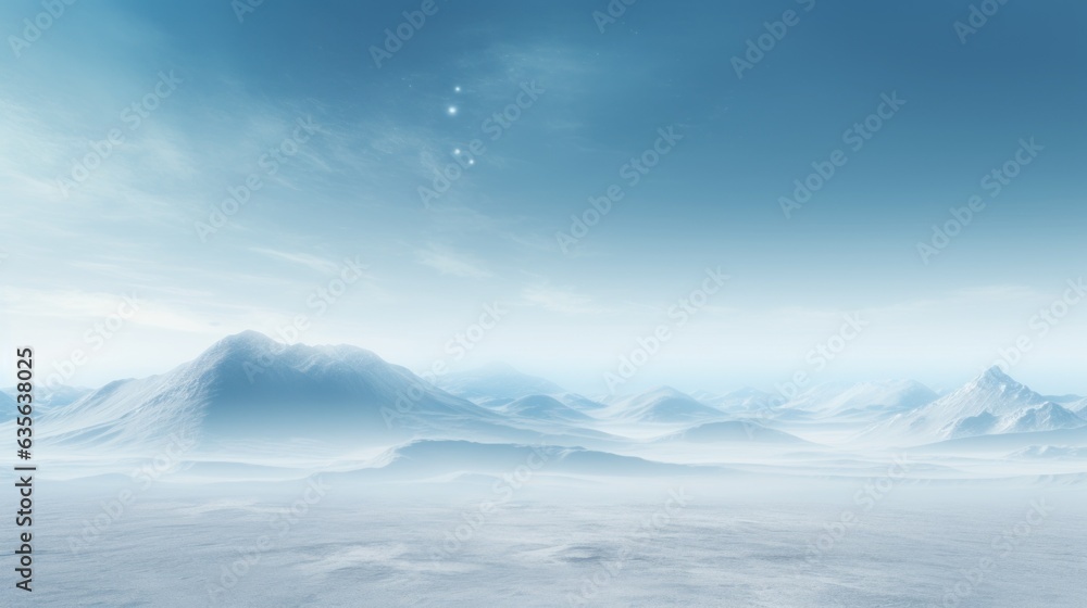 winter mountain landscape. Generative AI