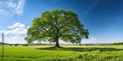 a tree in a field