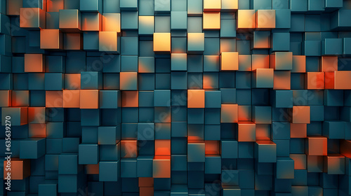 Abstract Background With Squares 