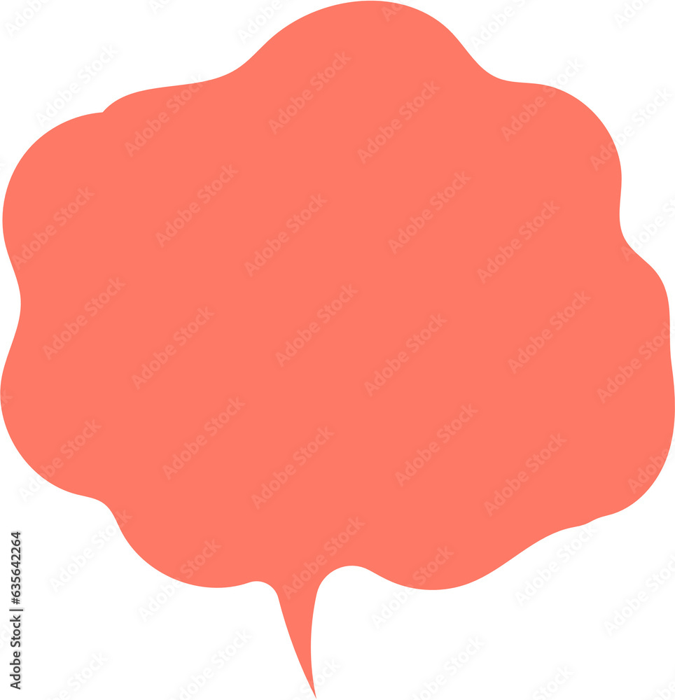 Colorful orange color speech bubble balloon icon sticker memo keyword planner text box banner, flat png transparent element design