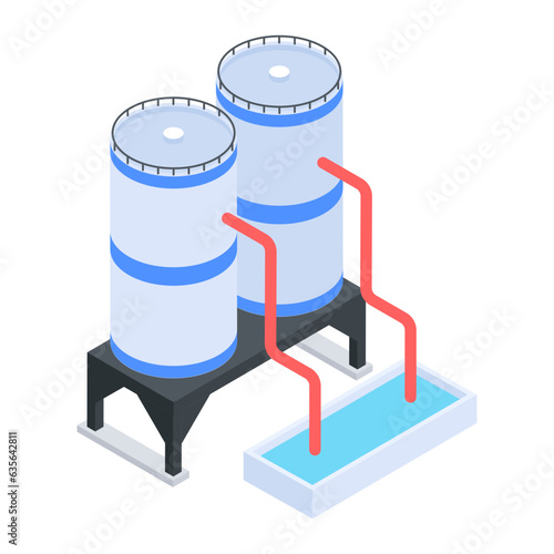 Pack of Industrial Isometric Icons 

