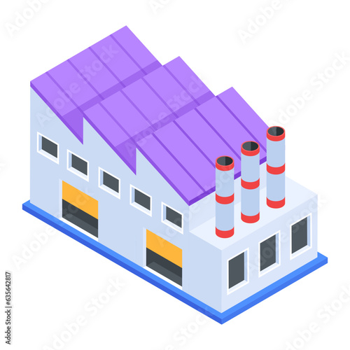 Pack of Industrial Isometric Icons 

