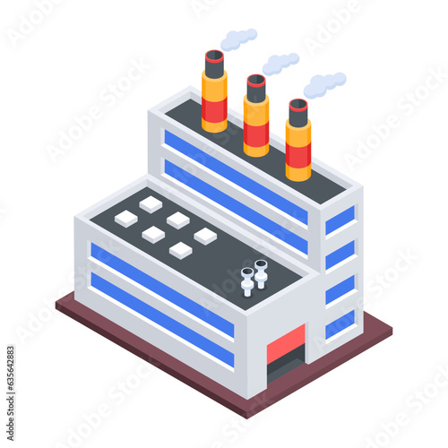 Pack of Industrial Isometric Icons 

