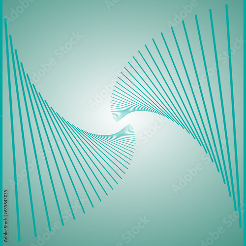 A beautiful green lines spin background