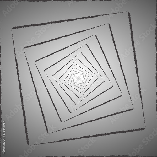 A beautiful square black line spin background