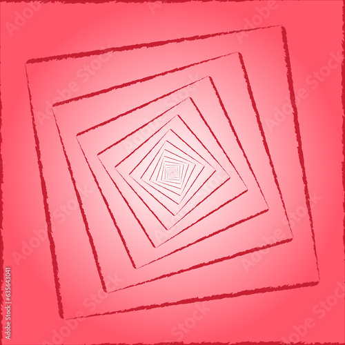A beautiful square red line spin background