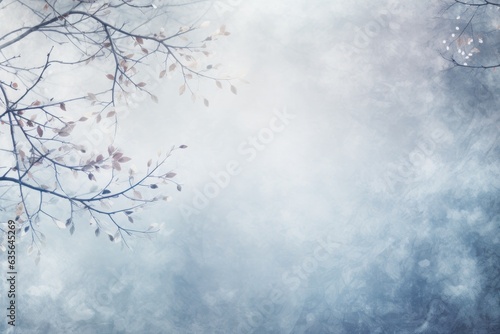 Winter forest natural background © ArtCookStudio